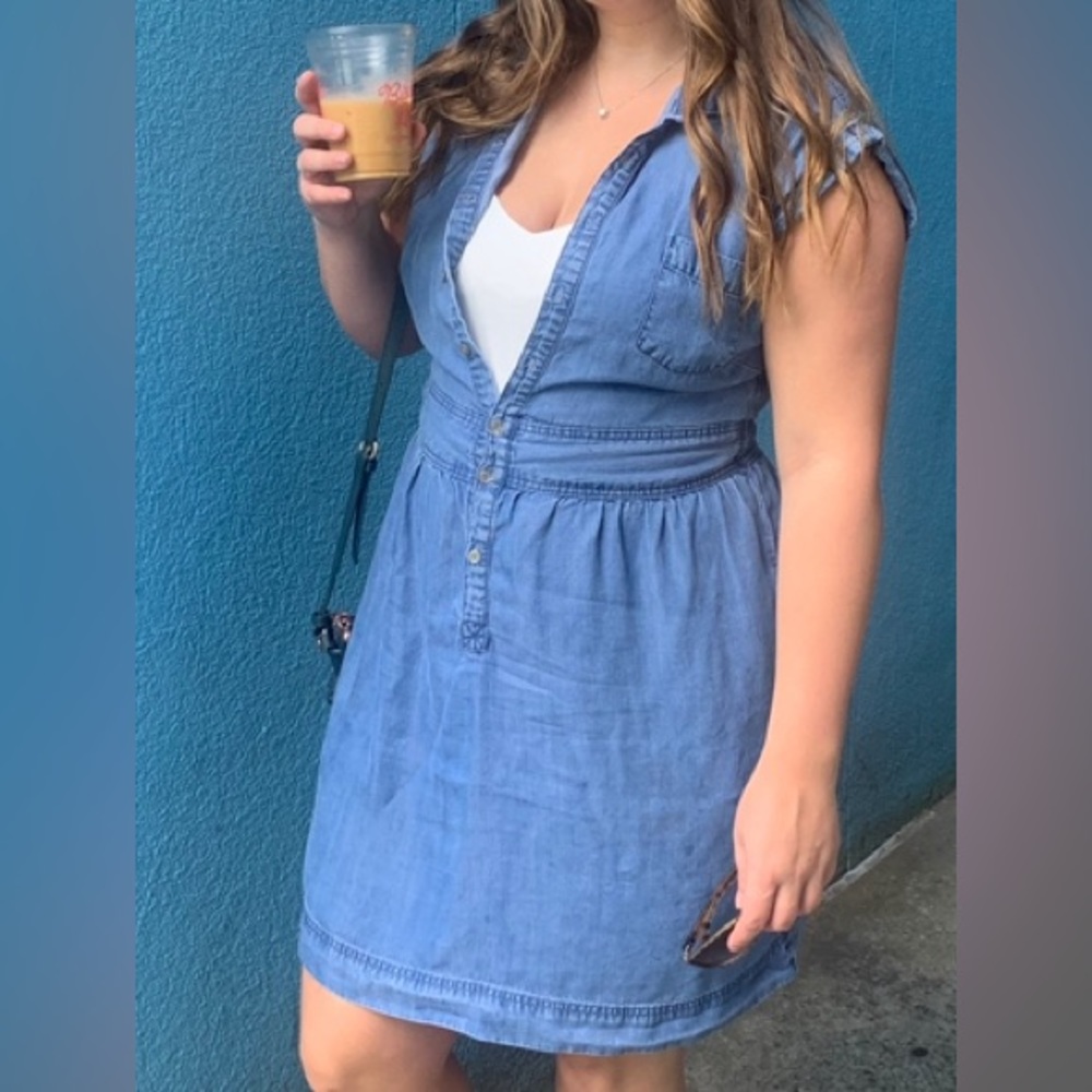 Merona Denim Short Sleeve Dress
